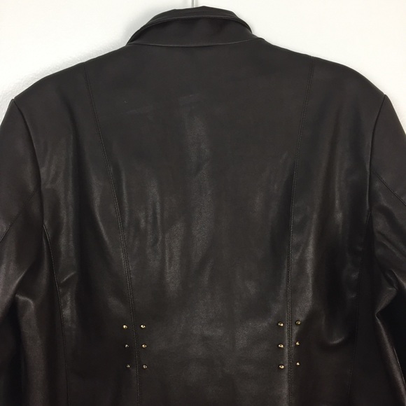 Colebrook Classics Jackets & Coats Colebrook Classics Studded Faux Leather Jacket Poshmark
